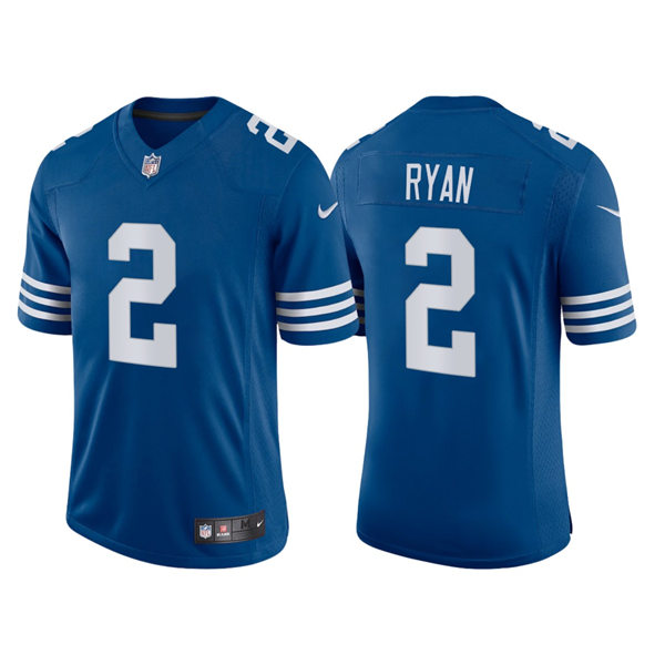 Mens Indianapolis Colts #2 Matt Ryan Nike Royal Alternate Retro Vapor Limited Jersey