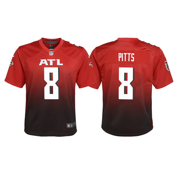 Youth Atlanta Falcons #8 Kyle Pitts Nike Red Limited Jersey