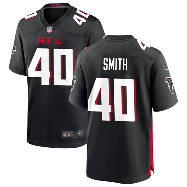 Men's Atlanta Falcons #40 Keith Smith Nike Black Vapor Limited Jersey
