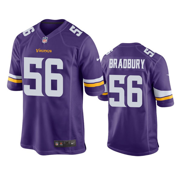 Youth Minnesota Vikings #56 Garrett Bradbury Nike Purple Limited Jersey