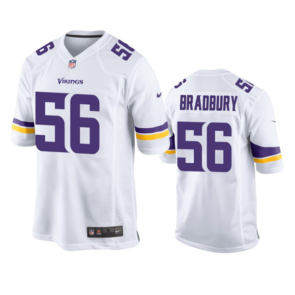 Youth Minnesota Vikings #56 Garrett Bradbury Nike White Limited Jersey