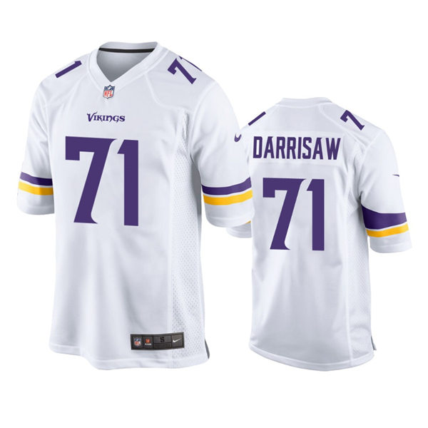 Youth Minnesota Vikings #71 Christian Darrisaw Nike White Limited Jersey