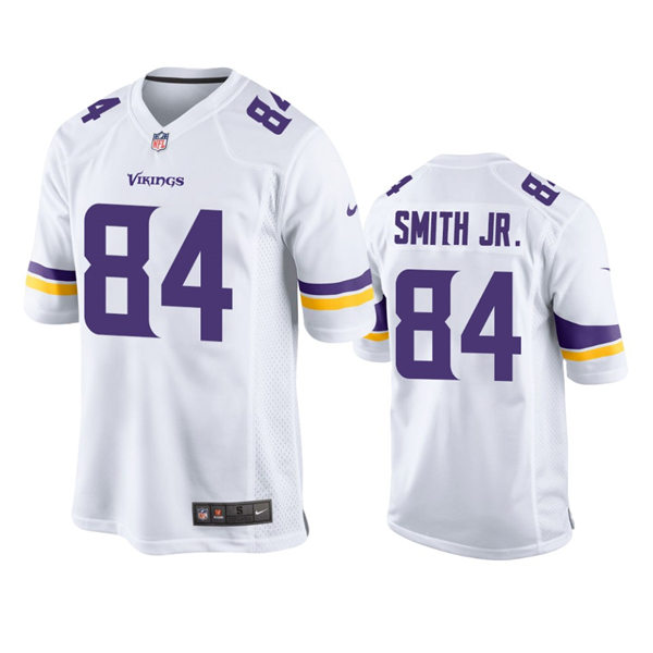 Men's Minnesota Vikings #84 Irv Smith Jr. Nike White Vapor Untouchable Limited Jersey