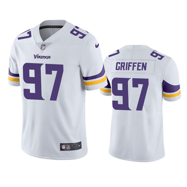 Men's Minnesota Vikings #97 Everson Griffen Nike White Vapor Untouchable Limited Jersey