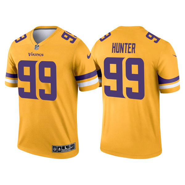 Men's Minnesota Vikings #99 Danielle Hunter Nike Gold Inverted Limited Jersey