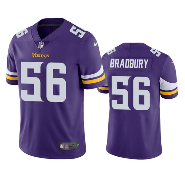 Men's Minnesota Vikings #56 Garrett Bradbury Nike Purple Vapor Untouchable Limited Jersey