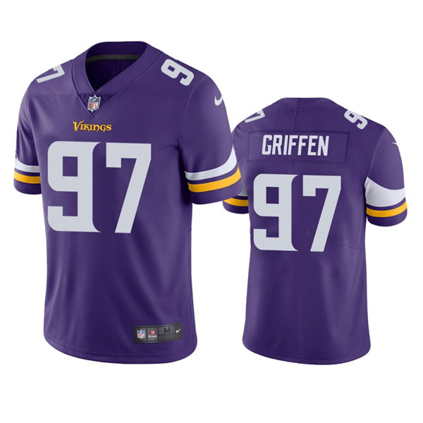 Men's Minnesota Vikings #97 Everson Griffen Nike Purple Vapor Untouchable Limited Jersey