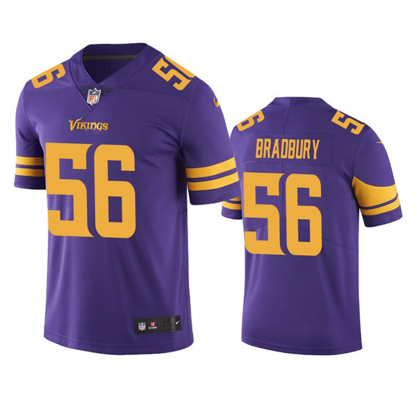 Men's Minnesota Vikings #56 Garrett Bradbury Nike Purple Color Rush Vapor Untouchable Limited Jersey