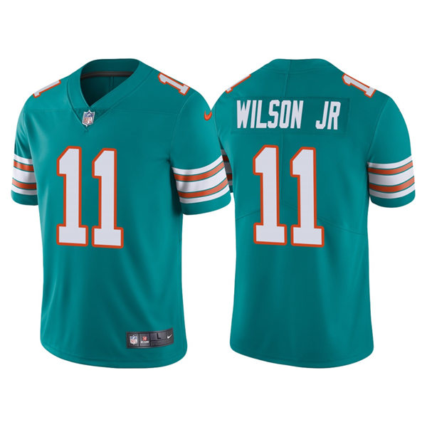 Mens Miami Dolphins #11 Cedrick Wilson Jr. Nike Aqua Retro Alternate Vapor Limited Jersey