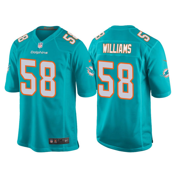 Youth Miami Dolphins #58 Connor Williams Nike Aqua Limited Jersey