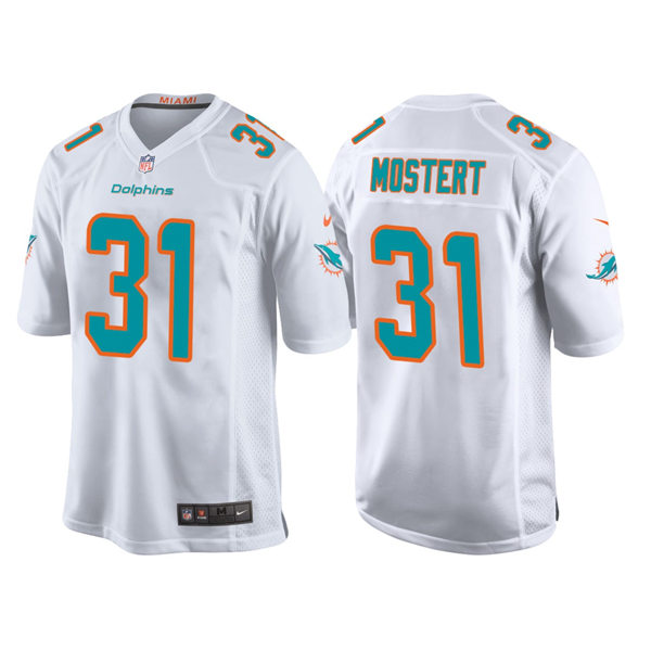 Youth Miami Dolphins #31 Raheem Mostert Nike White Limited Jersey