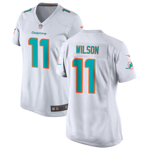 Women's Miami Dolphins #11 Cedrick Wilson Jr. Nike White Limited Jersey