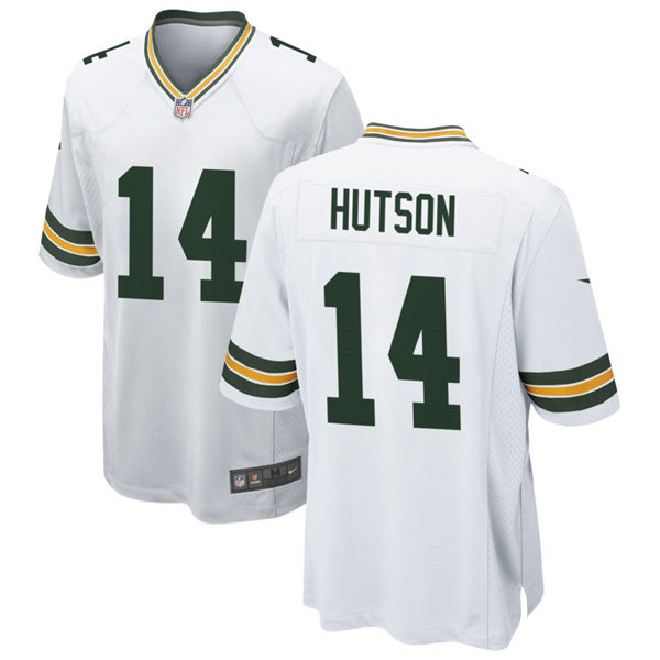 Mens Green Bay Packers Retired Player #14 Don Hutson Nike White Vapor Limited Player Jersey