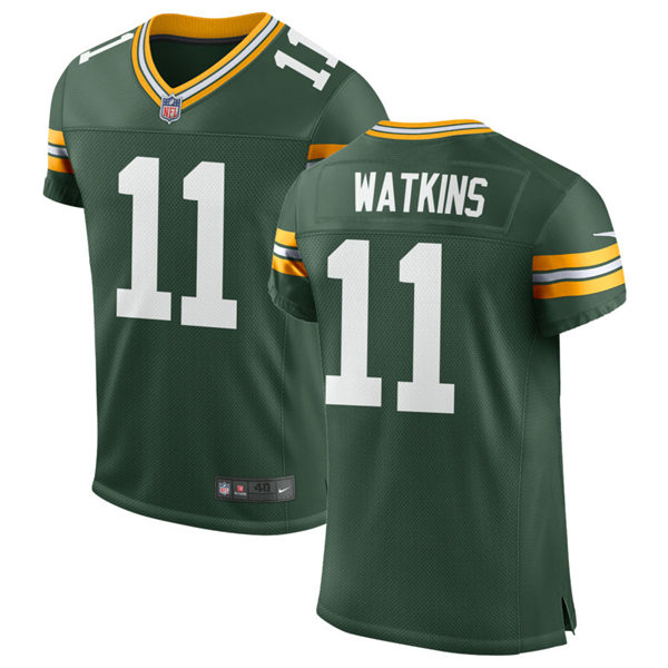 Mens Green Bay Packers #11 Sammy Watkins Nike Green Vapor Limited Player Jersey