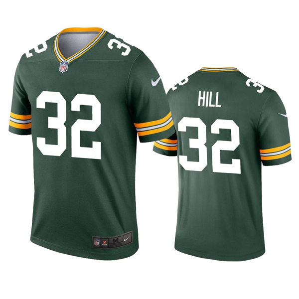 Mens Green Bay Packers #32 Kylin Hill Nike Green Vapor Limited Player Jersey
