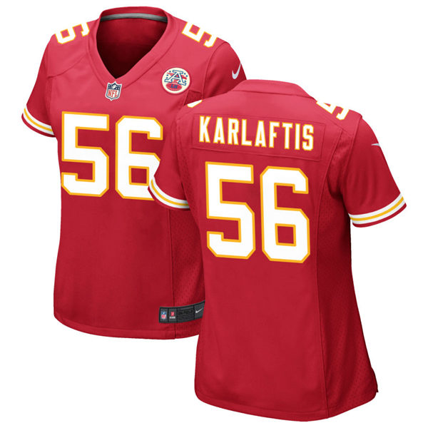 Womens Kansas City Chiefs #56 George Karlaftis Nike Red Limited Jersey