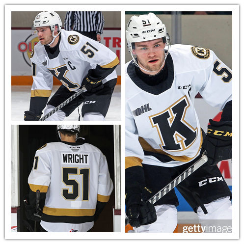 Mens Kingston Frontenacs #51 Shane Wright CCM White OHL Hockey Jersey