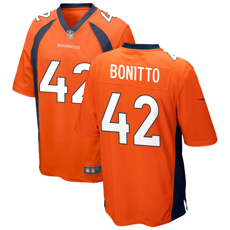 Youth Denver Broncos #42 Nik Bonitto Nike Orange Limited Jersey