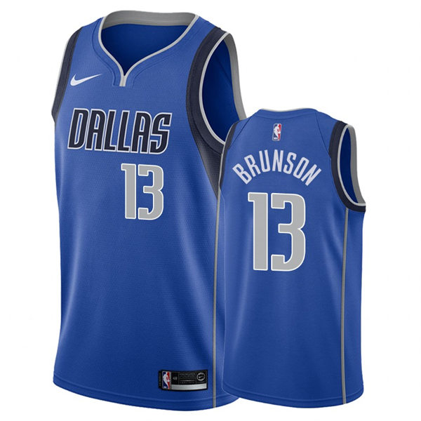 Mens Dallas Mavericks #13 Jalen Brunson Nike Blue Icon Edition Jersey