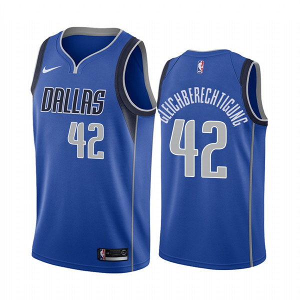 Mens Dallas Mavericks #42 Maxi Kleber Nike Blue Icon Edition Jersey