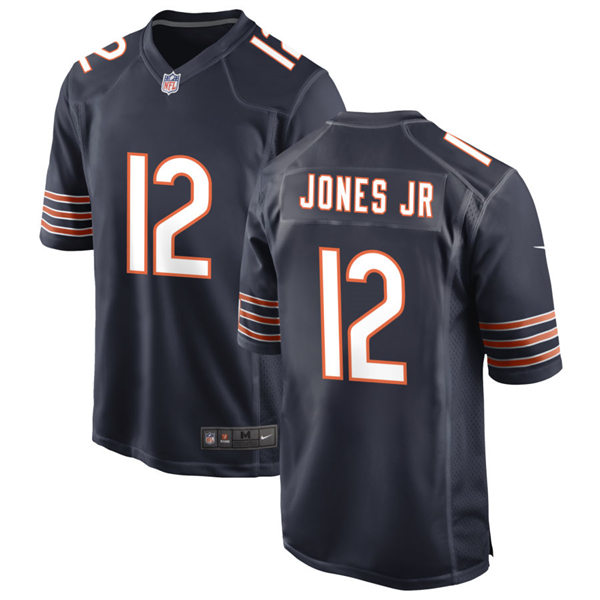 Mens Chicago Bears #12 Velus Jones Jr. Nike Navy Vapor Untouchable Limited Jersey