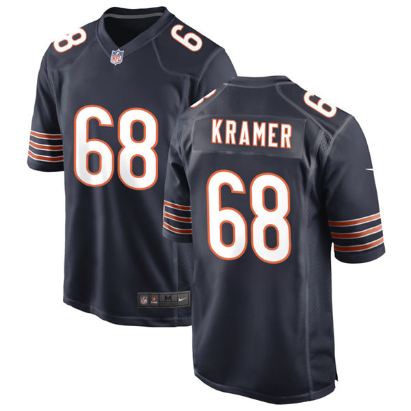 Mens Chicago Bears #68 Doug Kramer Nike Navy Vapor Untouchable Limited Jersey