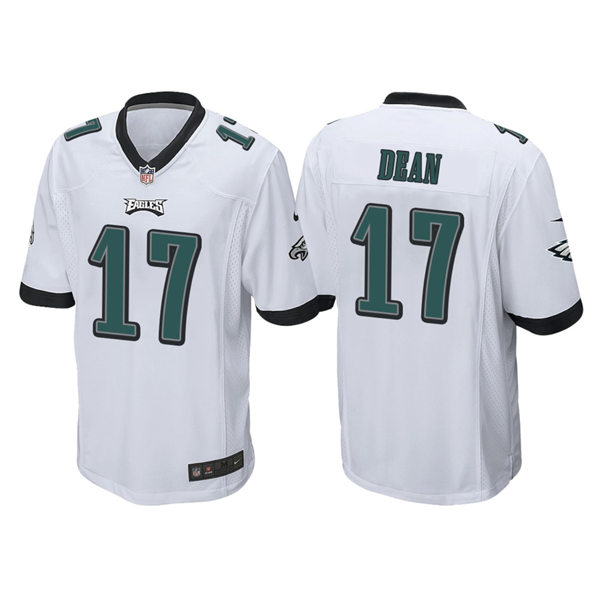 Youth Philadelphia Eagles #17 Nakobe Dean Nike White Limited Jersey