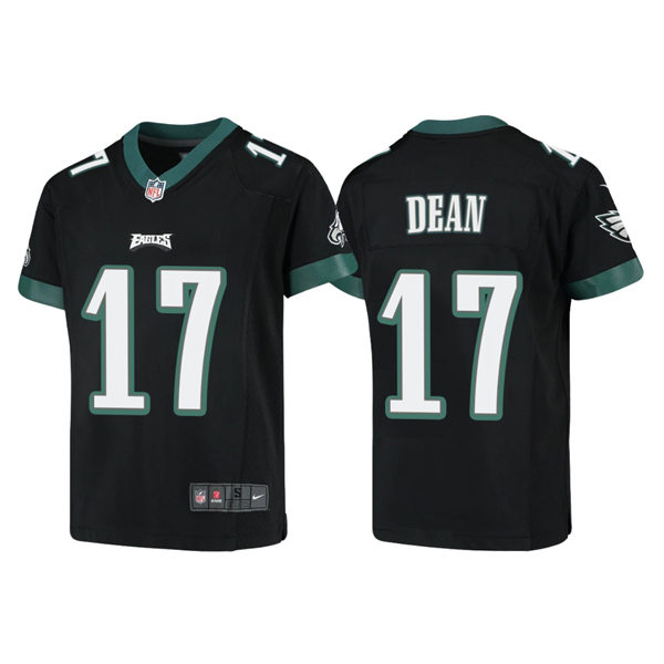 Youth Philadelphia Eagles #17 Nakobe Dean Nike Black Limited Jersey