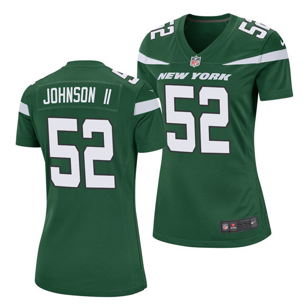 Women's New York Jets #52 Jermaine Johnson II Nike Gotham Green Limited Jersey