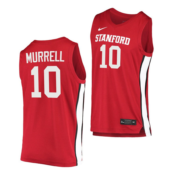 Mens Youth Stanford Cardinal #10 Max Murrell Cardinal College Basketball Alumni Jersey