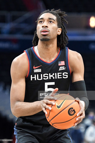 Mens Youth UConn Huskies #5 Isaiah Whaley 2022 Black Huskies College Basketball Game Jersey