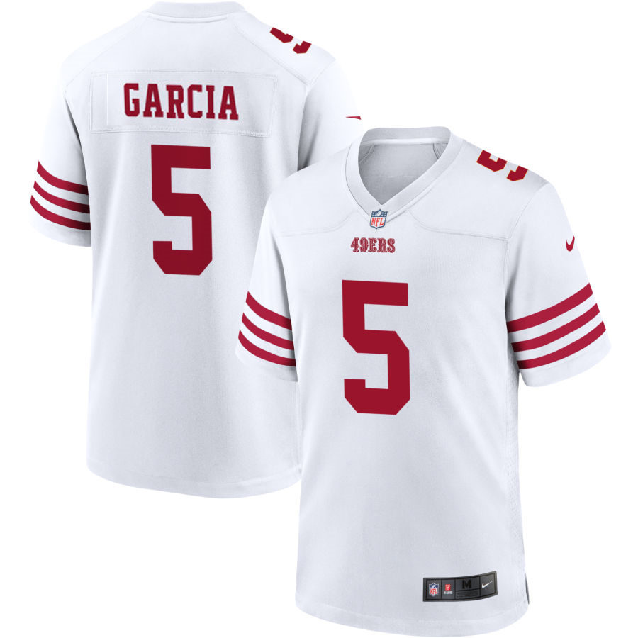 Mens San Francisco 49ers #5 Jeff Garcia Nike White Alternate Legend Vapor Limited Jersey