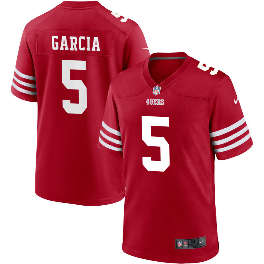 Mens San Francisco 49ers #5 Jeff Garcia Nike Scarlet Alternate Legend Vapor Limited Jersey