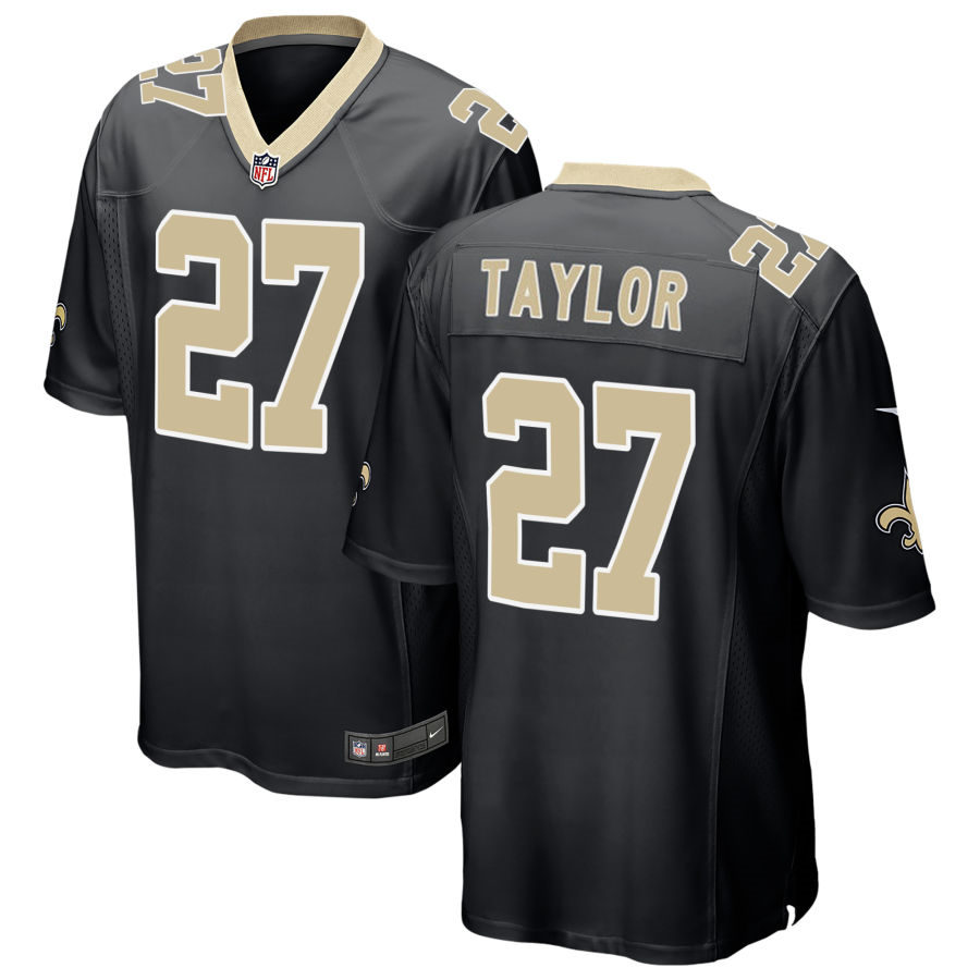 Men's New Orleans Saints #27 Alontae Taylor Nike Black Vapor Untouchable Limited Jersey