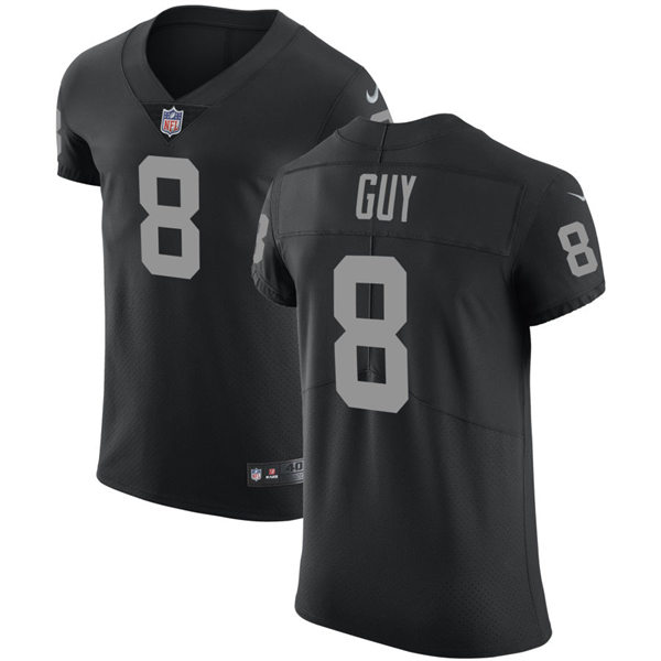 Mens Las Vegas Raiders Retired Player #8 Ray Guy Nike Black Vapor Untouchable Limited Player Jersey
