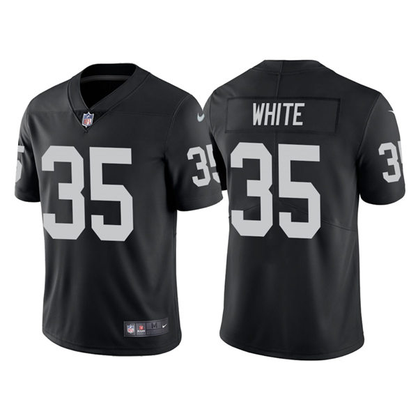 Men's Las Vegas Raiders #35 Zamir White Nike Black Vapor Untouchable Limited Player Jersey