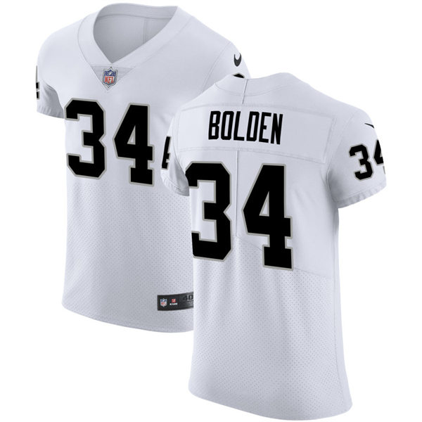 Men's Las Vegas Raiders #34 Brandon Bolden Nike White Vapor Untouchable Limited Player Jersey