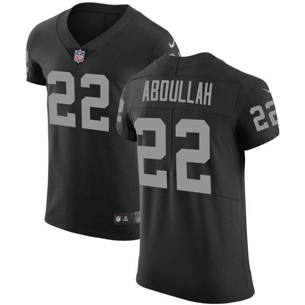Men's Las Vegas Raiders #22 Ameer Abdullah Nike Black Vapor Untouchable Limited Player Jersey