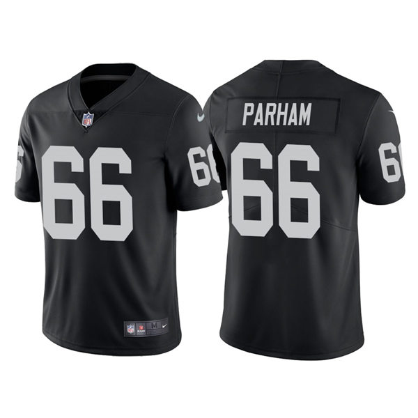 Men's Las Vegas Raiders #66 Dylan Parham Nike Black Vapor Untouchable Limited Player Jersey