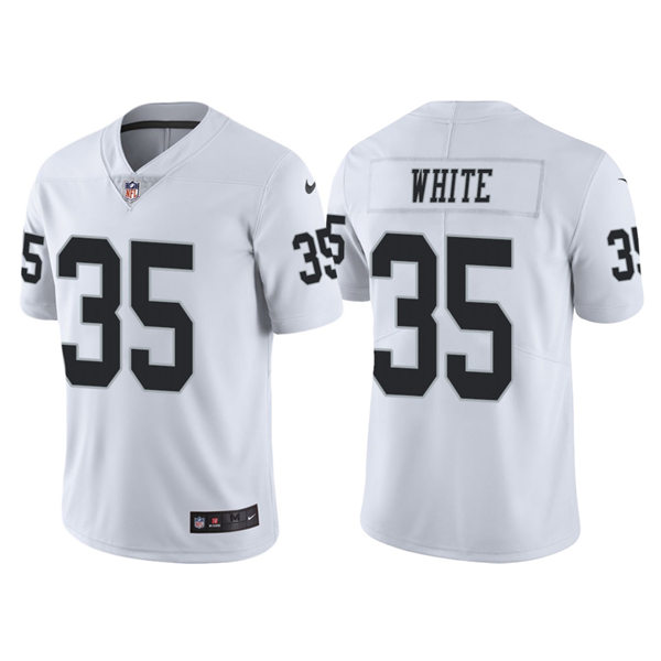 Men's Las Vegas Raiders #35 Zamir White Nike White Vapor Untouchable Limited Player Jersey