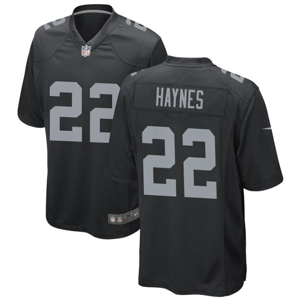 Youth Las Vegas Raiders Retired Player #22 Mike Haynes Nike Black Limited Jersey