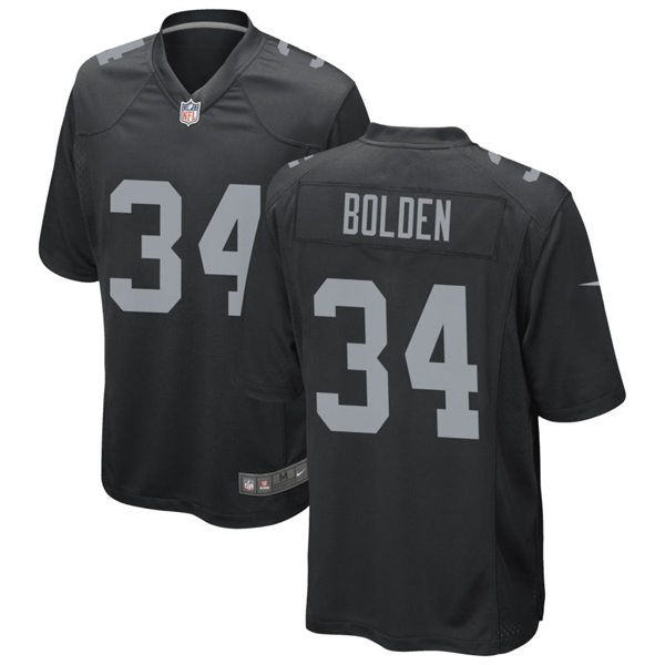 Youth Las Vegas Raiders #34 Brandon Bolden Nike Black Limited Jersey
