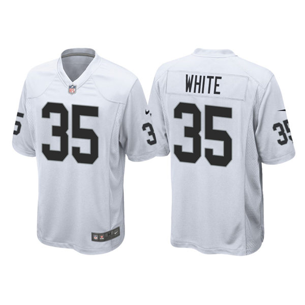 Youth Las Vegas Raiders #35 Zamir White Nike White Limited Jersey
