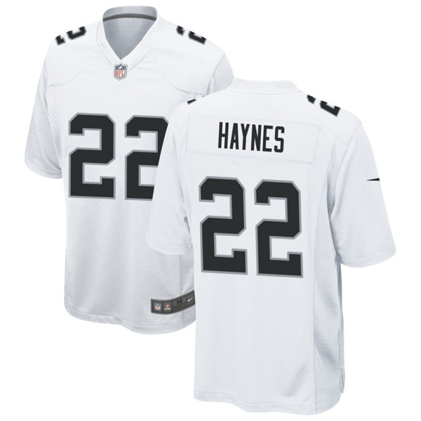 Youth Las Vegas Raiders Retired Player #22 Mike Haynes Nike White Limited Jersey