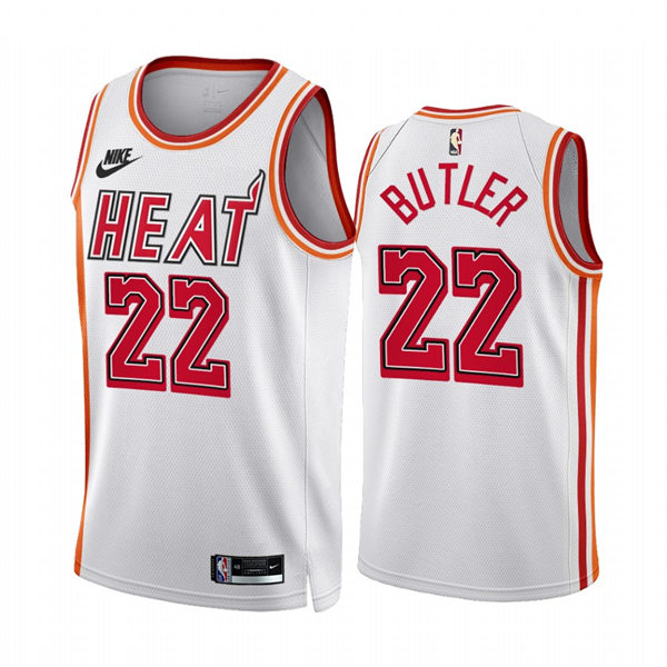 Mens Miami Heat #22 Jimmy Butler Nike White Classic Edition Jersey