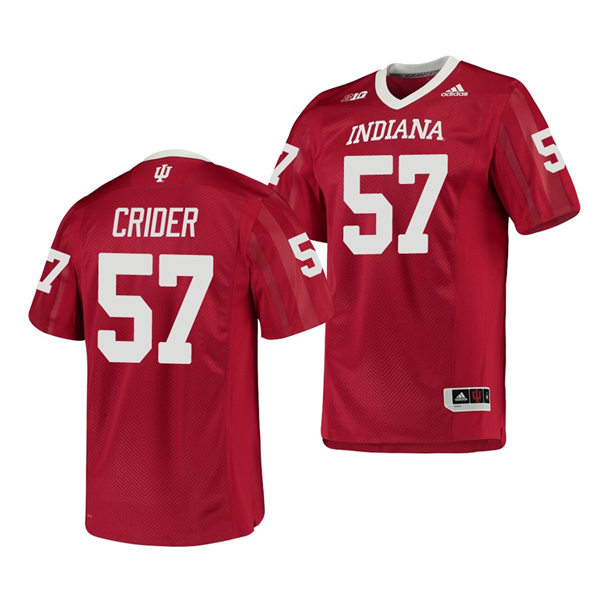 Mens Youth Indiana Hoosiers #57 Harry Crider Crimson College Football Game Jersey