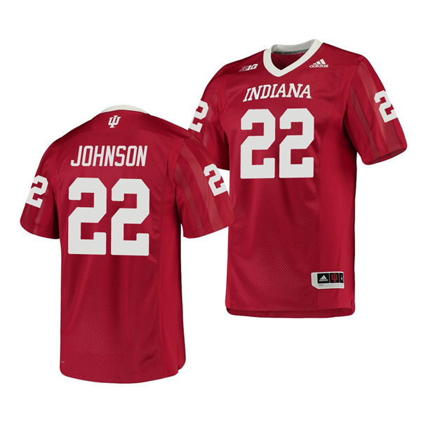 Mens Youth Indiana Hoosiers #22 Jamar Johnson Crimson College Football Game Jersey