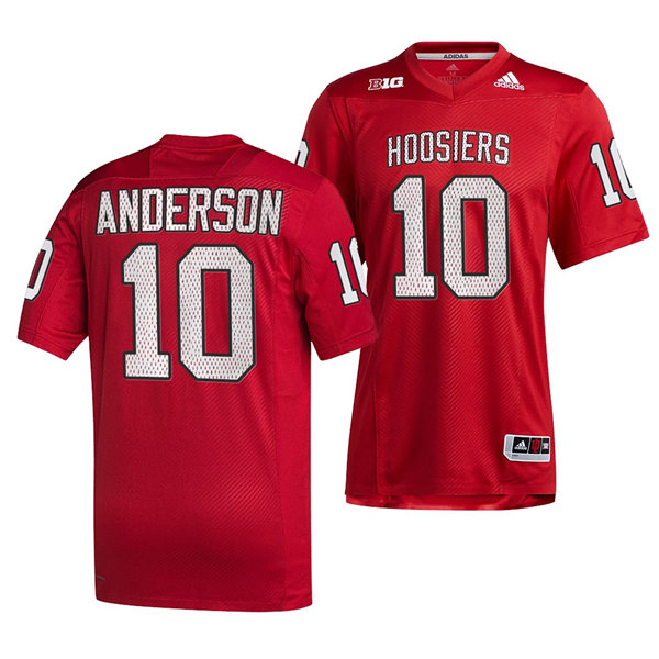 Mens Youth Indiana Hoosiers #10 Ryder Anderson Crimson Hoosiers Retro Reverse College Football Jersey