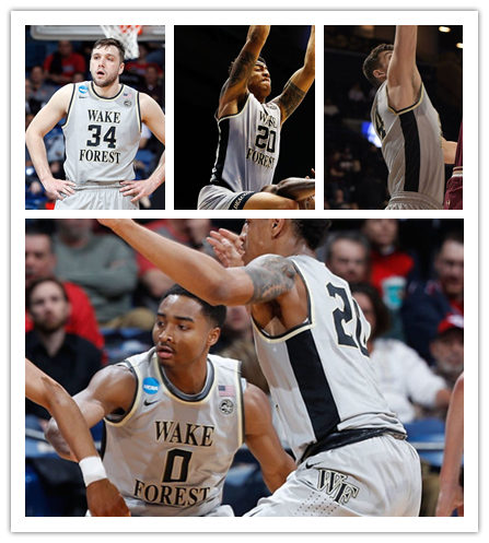 Wake Forest Demon Deacons Custom Nike 2017 Grey College Basketball Game Jersey