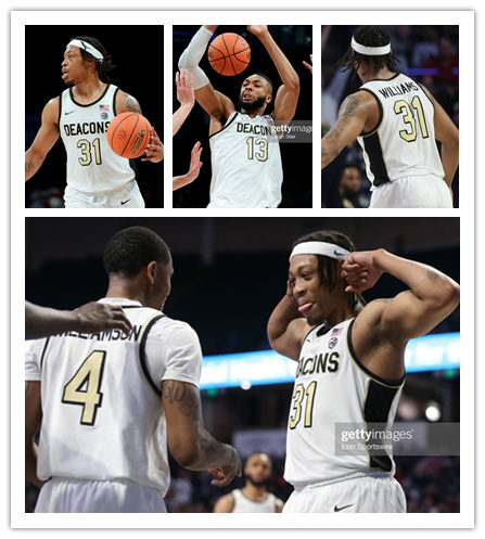 Wake Forest Demon Deacons Custom Nike White Deacons College Basketball Game Jersey